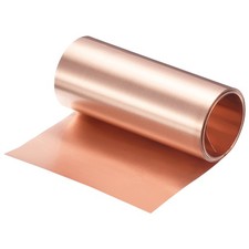 Copper Sheet Roll 2000x80x0.06mm, 99.9 Pure Copper Strip Copper Flashing