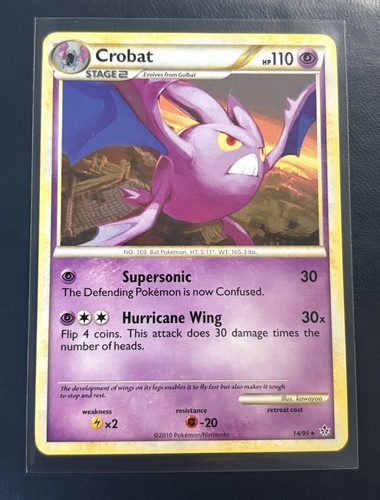 Pokemon Crobat 14/95 Unleashed Rare Regular 2010 - NM