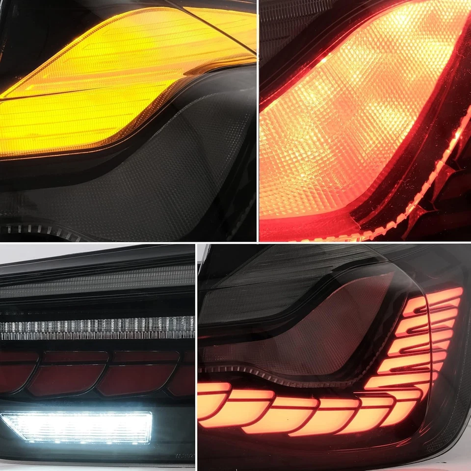 Luces traseras LED con lente de humo de animación para BMW Serie 3 F30 F80 M3 2012-2018 Foto 3 de 4