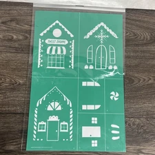 Chalk Couture Gingerbread House Size C 12x18in Retired Transfer NWT