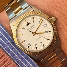 Orologio Philip Watch Caribbean Quartz diver white dial Vintage 30 mm