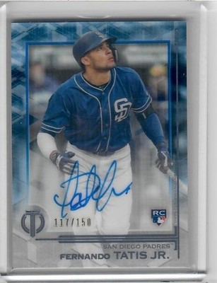 2019 Topps Tribute Fernando Tatis Jr. Auto Autograph RC Blue Rookie #/150 Padres