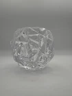 Tiffany & Co. Crystal Faceted Candle Holder – Modern Cut Glass Design