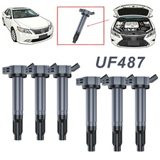 6 Ignition Coils Pack UF487 FIT 2006-12 Toyota RAV4 3.5L V6 2026