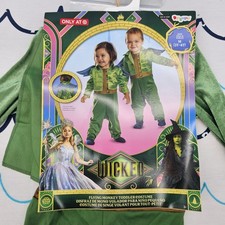 Wicked Toddler Flying Monkey Halloween Costume Size M 3T-4T New With Tags