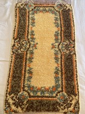 Vintage Shillcraft Latchet Hook RUG 22 x44 UNFINISHED Yarn Instructions