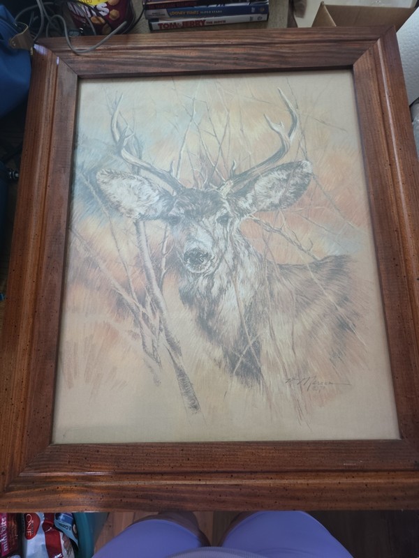 Lone BUCK 1970's HOME INTERIOR Vintage
