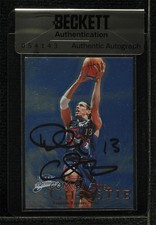 BAS 1998 Fleer Brilliants Blue Doug Christie #56B Seal of Authenticity Auto 3c7