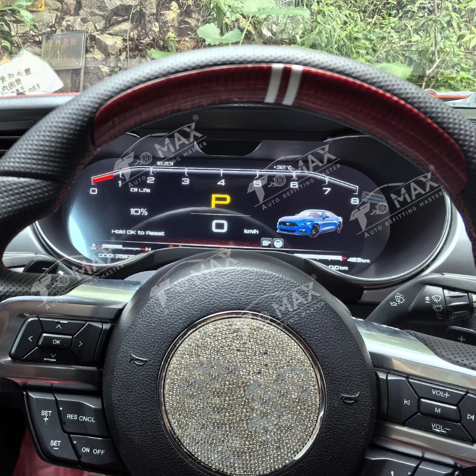 Panel de instrumentos digital de auto de segunda generación para Ford Mustang 2015-2023 Foto 4 de 4