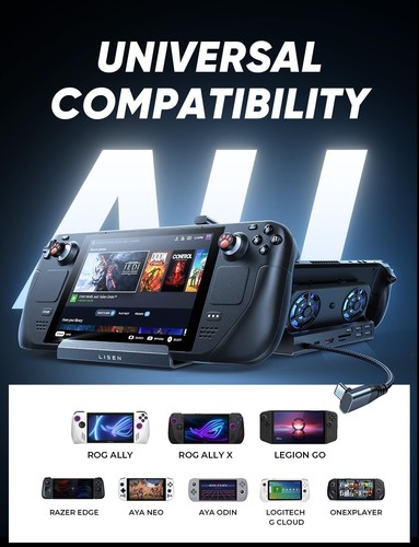 Docking Station for Asus Rog Ally Turbo 30W Mode & Steam Deck,13-In-1 Steam Deck - Picture 3 of 9