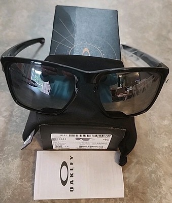 New Oakley Mens Sliver XL Sunglasses Polished Black Iridium