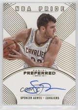 2013-14 Panini Preferred NBA Pride Gold 3/10 Spencer Hawes #441 Auto 2d0