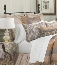 Eastern Accents Lancaster Silk Duvet/Queen 5 Pc Set Retail $2700 NWOT