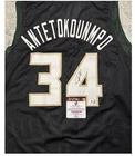 New ListingGiannis Antetokounmpo Signed Milwaukee Bucks Basketball Jersey #34 NBA