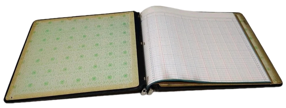 Carpeta de libro mayor seccional Wilson Jones Endlock de colección mantenimiento de registros contabilidad Foto 4 de 4