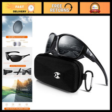 Polarized Sports Sunglasses UV400 Protection for Men  Women - Wrap Around Goggl