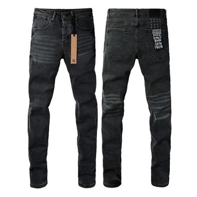 NEW KSUBI Men's Black Slim Distressed High Street Fashion Jeans Size 28-40