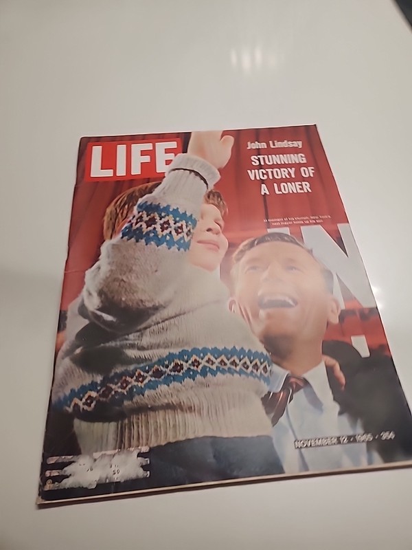 Life Magazine November 12 1965 Birthday Present John Lindsay Thurgood Marshall 