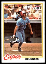 Del Unser 1978 Topps #348 Montreal Expos MLB READ FREE SHIPPING AutographDen