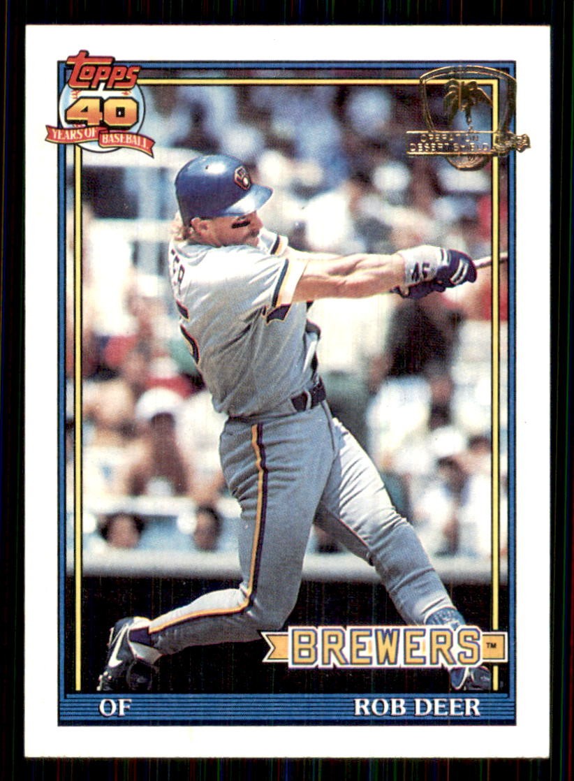 1991 Topps Desert Shield #192 Rob Deer Brewers