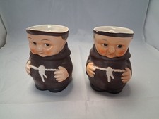2 SMALL GOEBEL MONK JUGS GERMANY - 10 cms tall