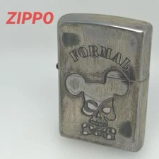 Zippo Formal Mouse Skull Used Finish Discontinued 2013 Unused Condition