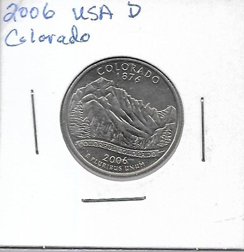 pk00627:USA 2006 'D' Colorado 1876 Commemorative Quarter 25 Cent Coin