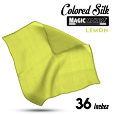 36" Inch LEMON YELLOW MAGIC SILK Large Pro Handkerchief Scarf Trick Magician BIG