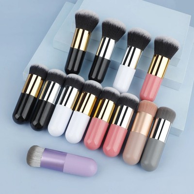 New Chubby Pier Foundation Brush Flat Cream Makeup Brushes Professional Cosmetic