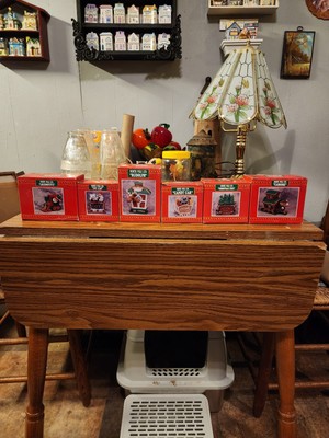 Vintage 1996 RSVP Intl Christmas Train Locomotive Set Of 6