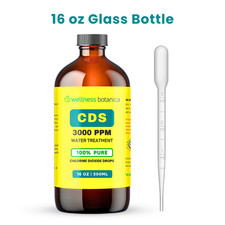 CDS Water Purification Solution Ready to Use 3000 ppm 500ml 16 oz In Glass