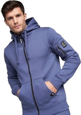 Duck and Cover Milgate Hoodie Full Zip Hoody Zip Through Navy Gr. XL