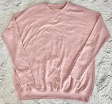 The Normal Brand Knit Pullover Top Mens Womens M Heathered Pink Thumbholes