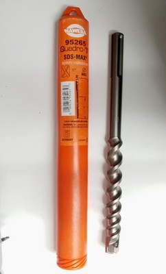 Hawera 85265 Quadro-X SDS-Max 1'' x 8'' x 13'' Rotary Hammer Bit Germany