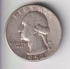 1952-P WASHINGTON QUARTER 25¢ PHILADELPHIA 90% SILVER COIN UNITED STATES MINT