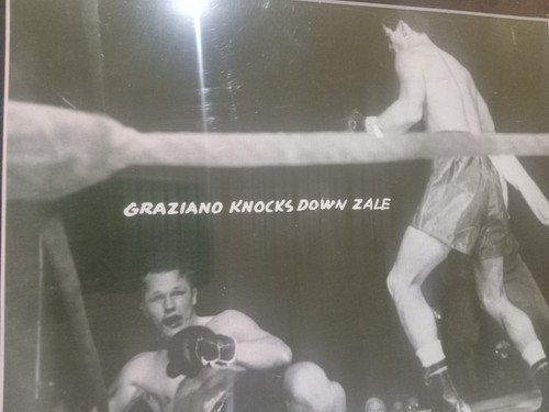 Boxing Legend Rocky Graziano collage Including Autograph - Picture 4 of 6
