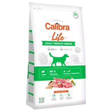 Calibra Life Adult Medium Breed Dry Dog Food (Lamb) - Bag Size : 12kg 5.00 per kilo
