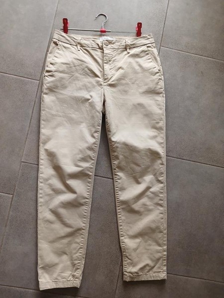 Women Closed Trousers Beige 36 / S / 44