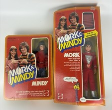 Vintage Mattel Mork & Mindy Mindy Dolls 70s Original Boxes! Works! Excellent!