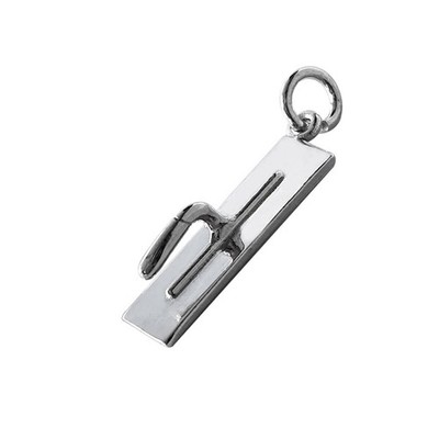Plastering Trowel Charm 925 Sterling Silver 3D Builder s Tool Pendant