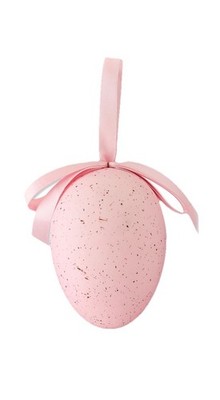 Jumbo Speckled Egg Hanging Decoration, Pink, 10'', Easter by Way To Celebrate