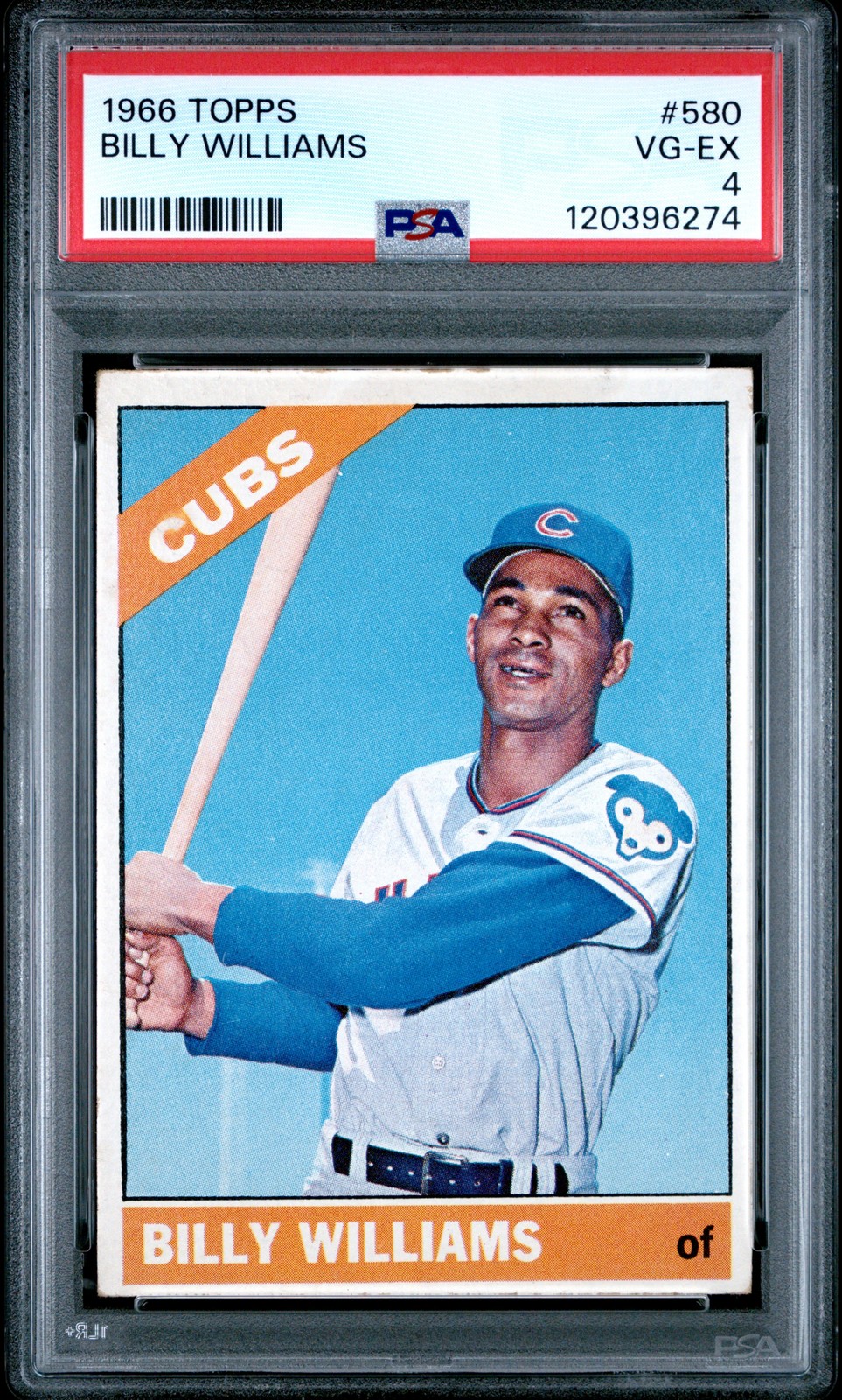 1966 Topps #580 Billy Williams PSA 4