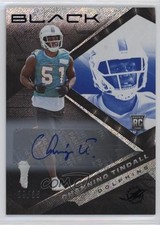 2022 Panini Black Rookies Sapphire Auto 9/35 Channing Tindall #170 Auto 2k3