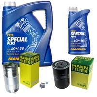 Mann Inspektionspaket 6L Mannol Special Plus 10W-30 FüR Audi A6 2.5 TDI