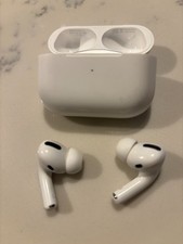 Authentic Apple AirPods Pro 1st Generation Case  Headphones - L Works, R Static
