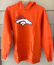 EX NFL Team Apparel Denver Broncos Hoodie YOUTH LARGE 14-16 Football Sweatshirt