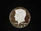 1984-S Proof Kennedy Half Dollar (clad) Cameo AU+++ (1). Free Shipping!