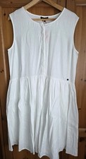 Image of Superdry Textured White day dress Size 12