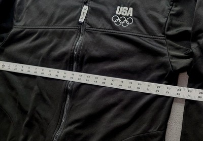 Veste Noire United States Olympic Committee – Taille M – Unisexe, Zippée