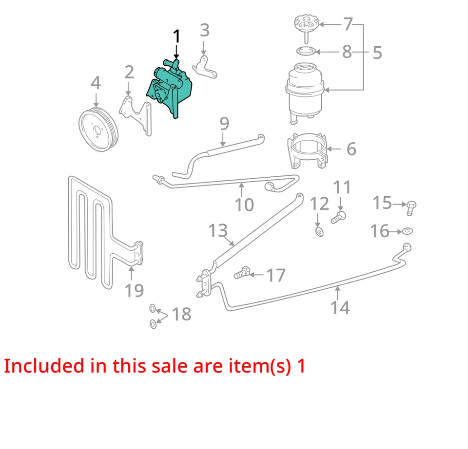 Power Steering Pump/motor BMW 530I 01 02 03 - Изображение 2 из 3